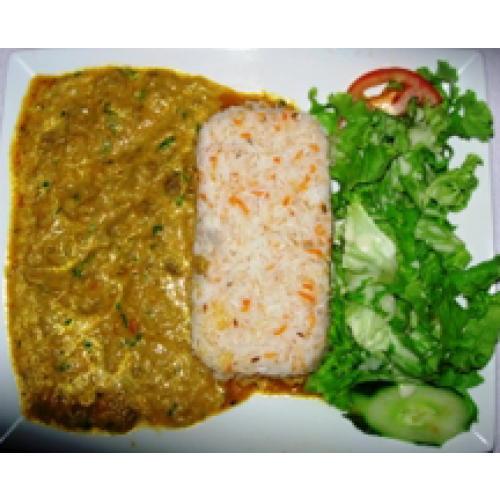 Assiette Aubergines Curry