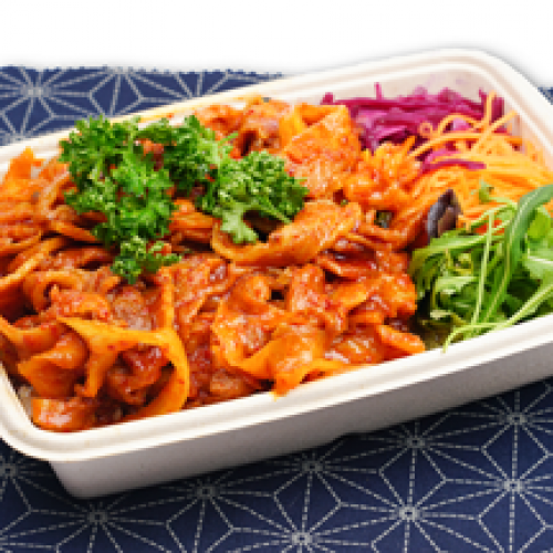 Bento Coreen Porc Epicé Façon Jéyuk