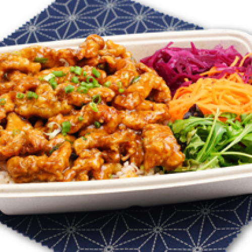 Bento Coreen Poulet Frit au Miel