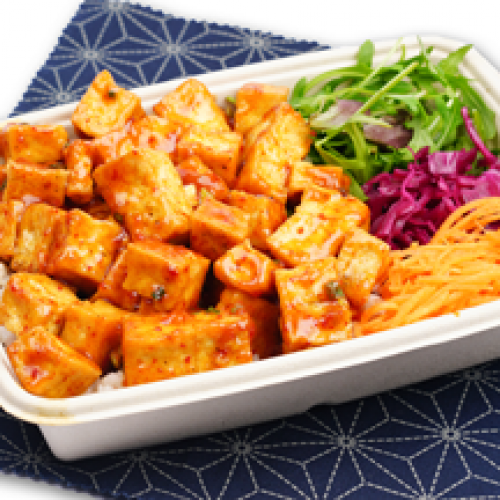 Bento Coreen Tofu Frit Epicé