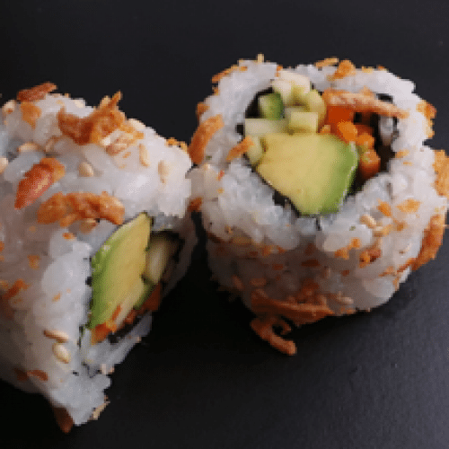 California Roll Avocat, Crudités et Oignons Frits x6