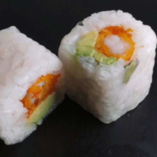 Maki Feuille de Riz Crevette Panée et Avocat x6