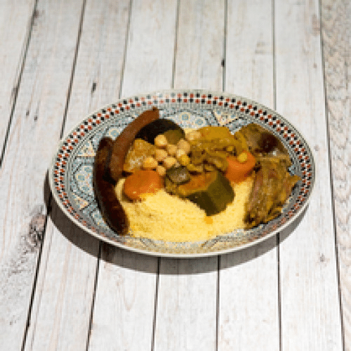Couscous poulet fermier, agneau, merguez