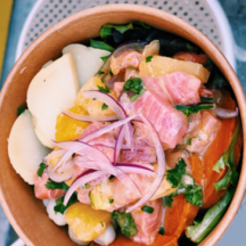 Saumon à l'Ananas et Mango