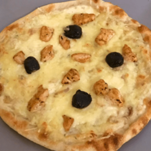 Naan Pizza La Crème Poulet