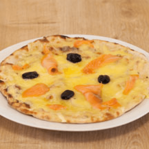 Naan Pizza la Saumon