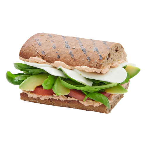 Avocado mozzarella sandwich
