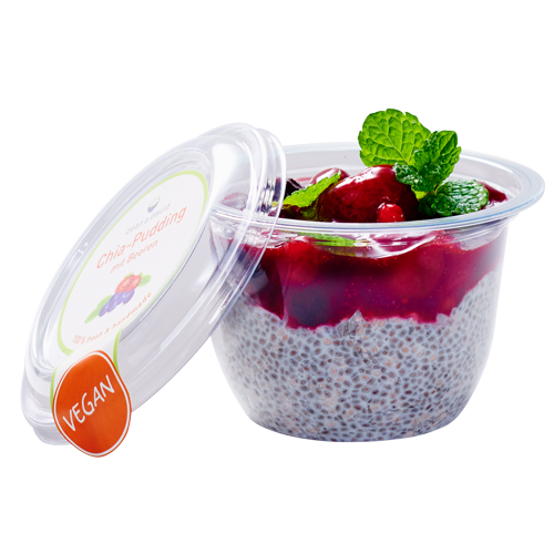 Berry chia pudding (vegan)
