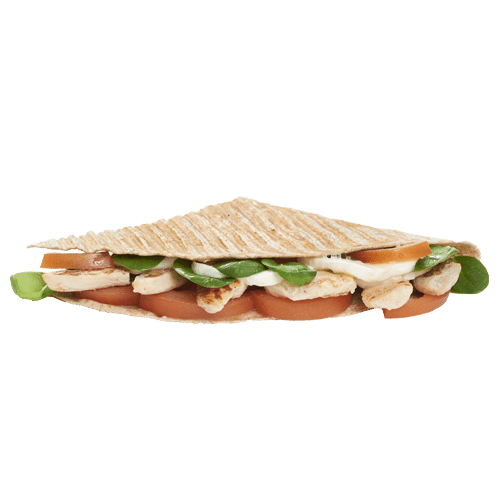 Flatbread chicken pesto mozzarella