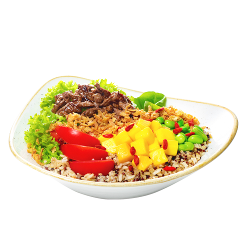 Crunchy beef bowl