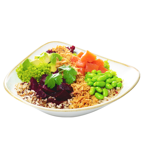 Salmon avocado bowl