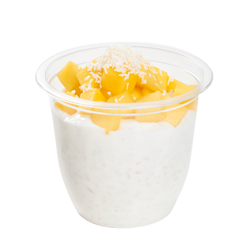 Mango coconut rice pudding (vegetarian)