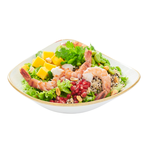Mango prawn bowl