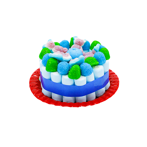 Mini Bolo de Gomas Azul 300g