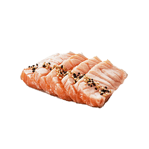 10 sashimi salmão braseado