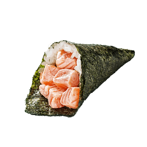 Temaki salmao braseado