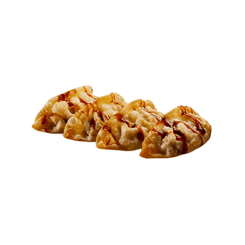 Gyozas de frango e legumes
