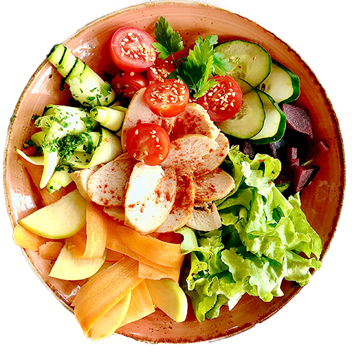 Salada de frango