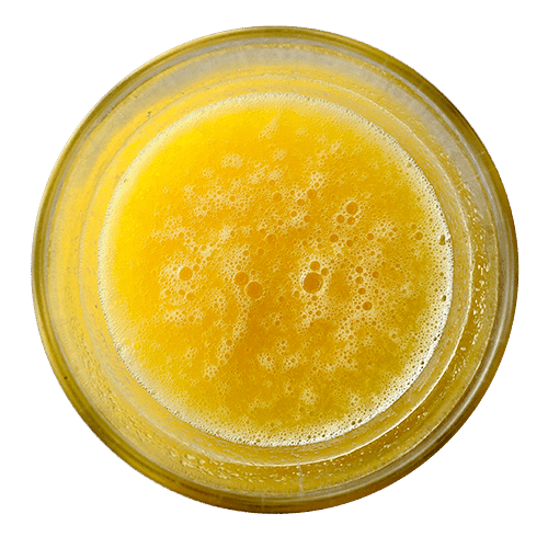 Sumo de laranja e manga