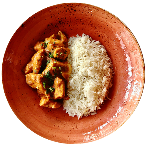 Frango tikka masala c/ arroz basmati