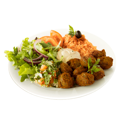 Prato falafel