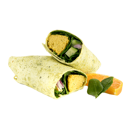 Wrap Falafel | Laranja | Molho Iogurte