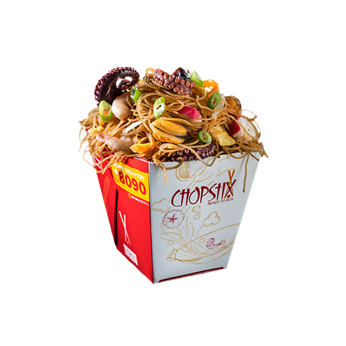 Noodles cu fructe de mare