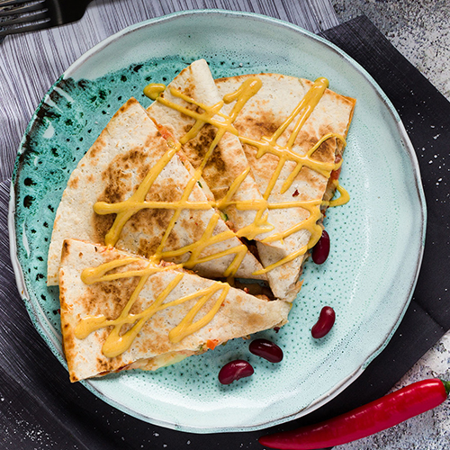 Quesadilla lacto - vegetariană Panonia