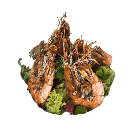 Creveti Black Tiger la plita aromati cu rozmarin