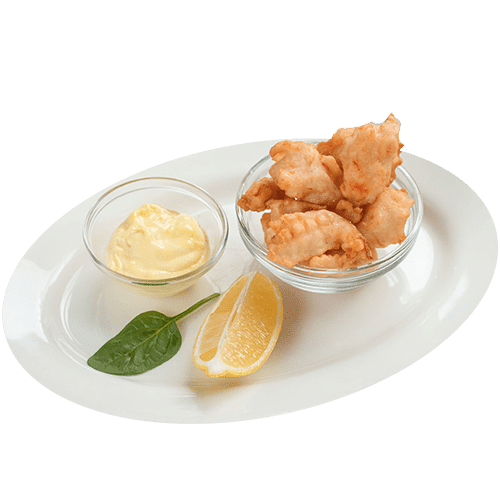 Creveti in crusta crocanta, cu sos remoulade