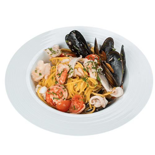 Spaghete cu fructe de mare