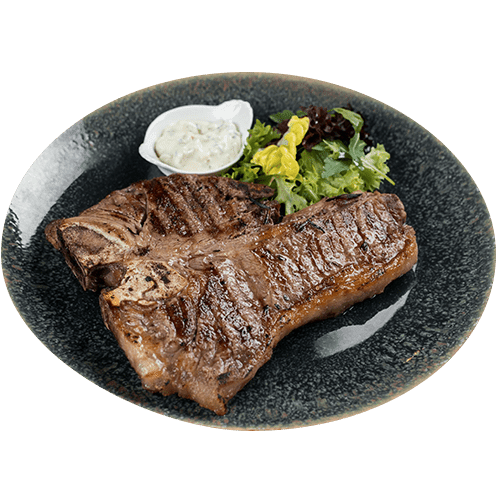 T - bone steak cu sos tartar