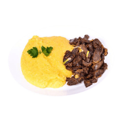Pastrama de oaie cu mamaliguta