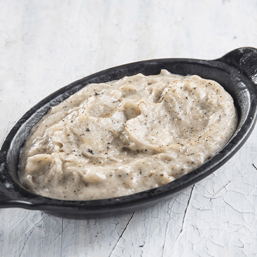 Piure de cartofi aromatizat cu crema de trufe