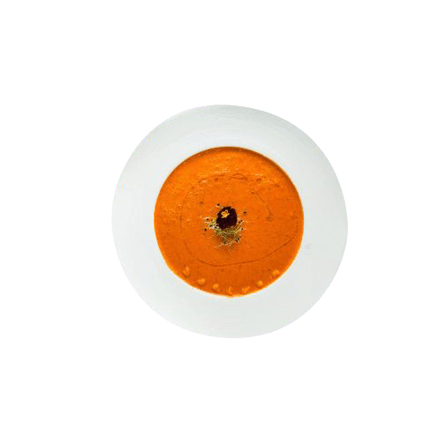 Baked pepper cream soup