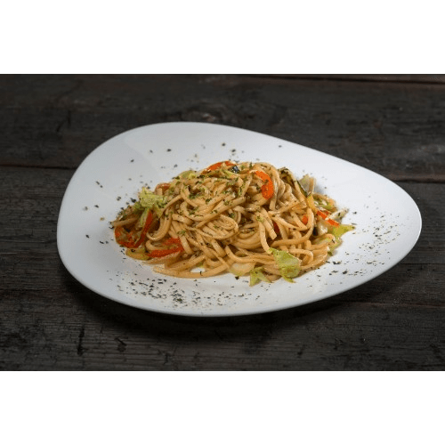 Udon noodles with vegetables