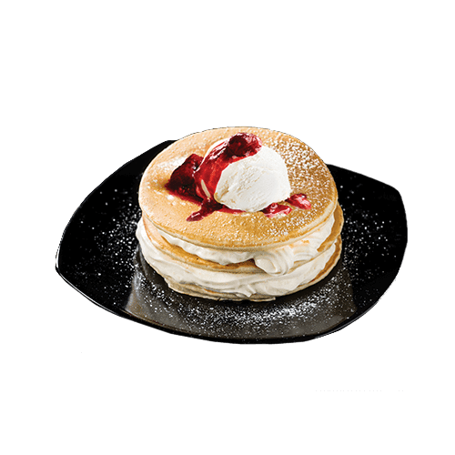 Pancakes cu vanilie si fructe de padure