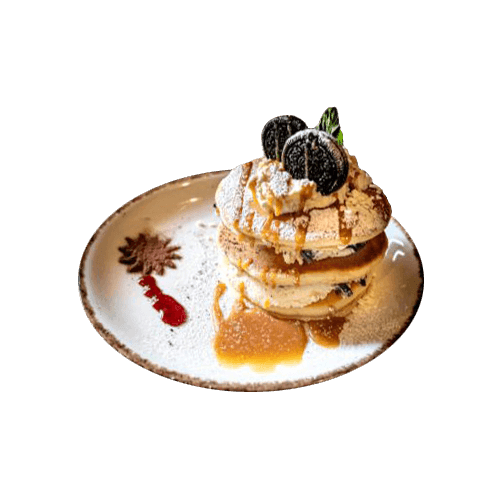 Cookie crumble pancakes
