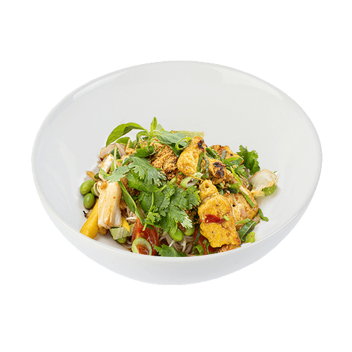 Buddha Bowl Salad Chicken satay