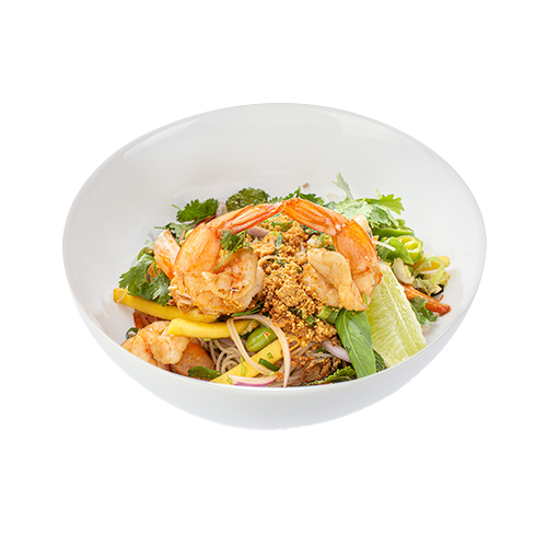 Buddha Bowl Salad Ocean prawns