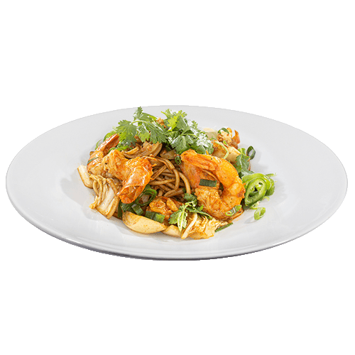Singaporean noodles Prawns