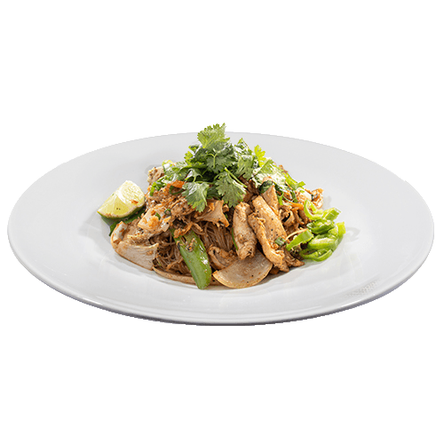 Spicy drunken noodles Chicken