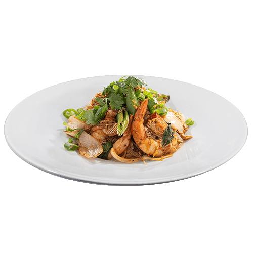 Spicy drunken noodles Seafood