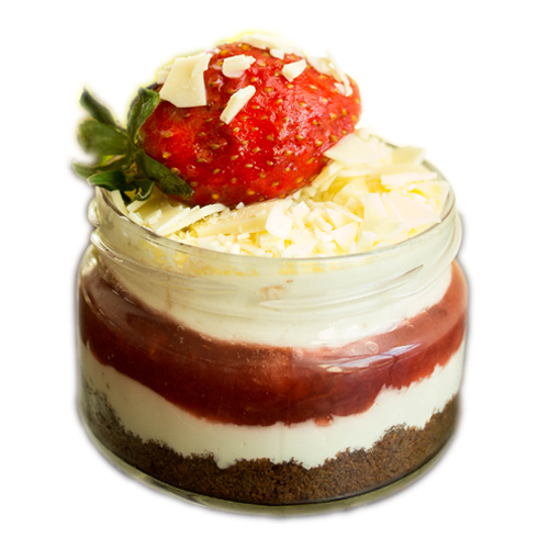 Cheesecake capsuni