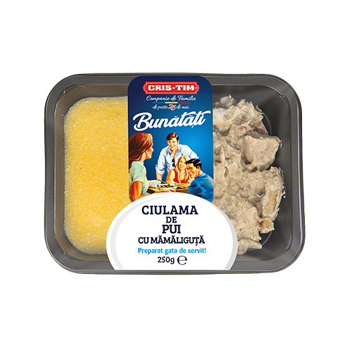 Ciulama de pui cu mămăliguță