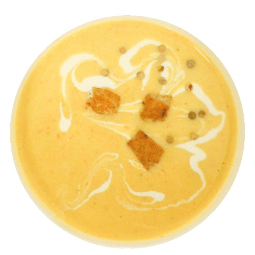 Supa crema de pui cu usturoi copt