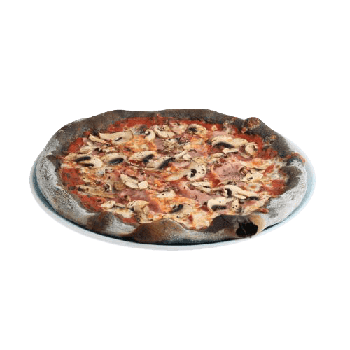 Pizza Prosciutto e funghi - Blat Negru