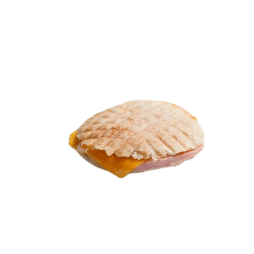Sandwich mini cu sunca si branza gouda