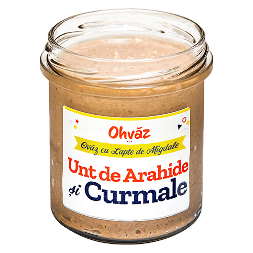 Ovaz cu unt de arahide si curmale