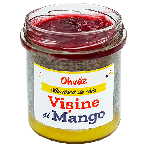 Chia cu visine si mango